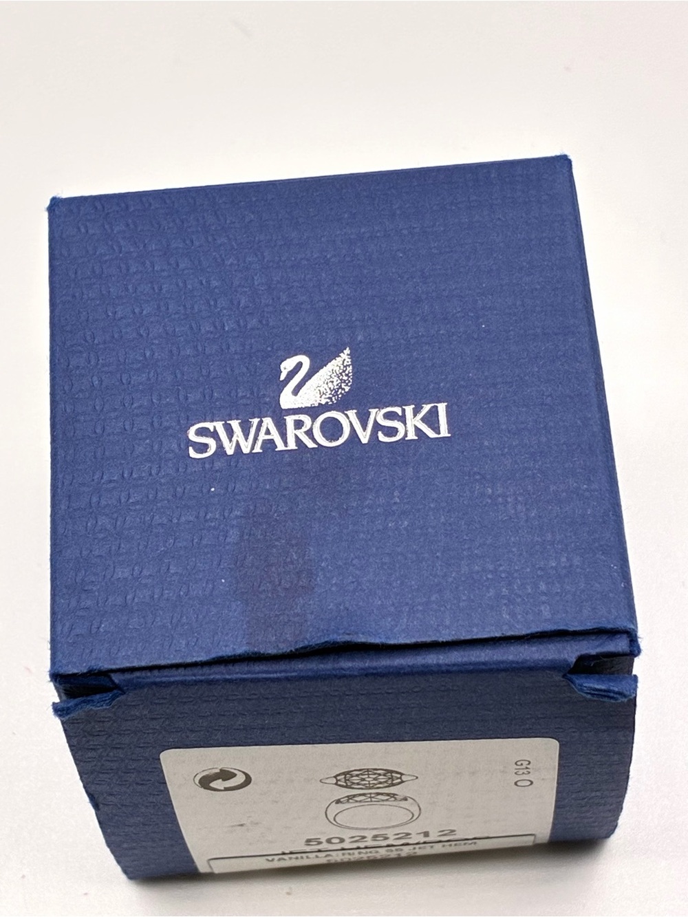 Swarovski Vanilla Ring Size 6.75 (55) Jet Hematite Rose Gold Plated NWT - Picture 10 of 12